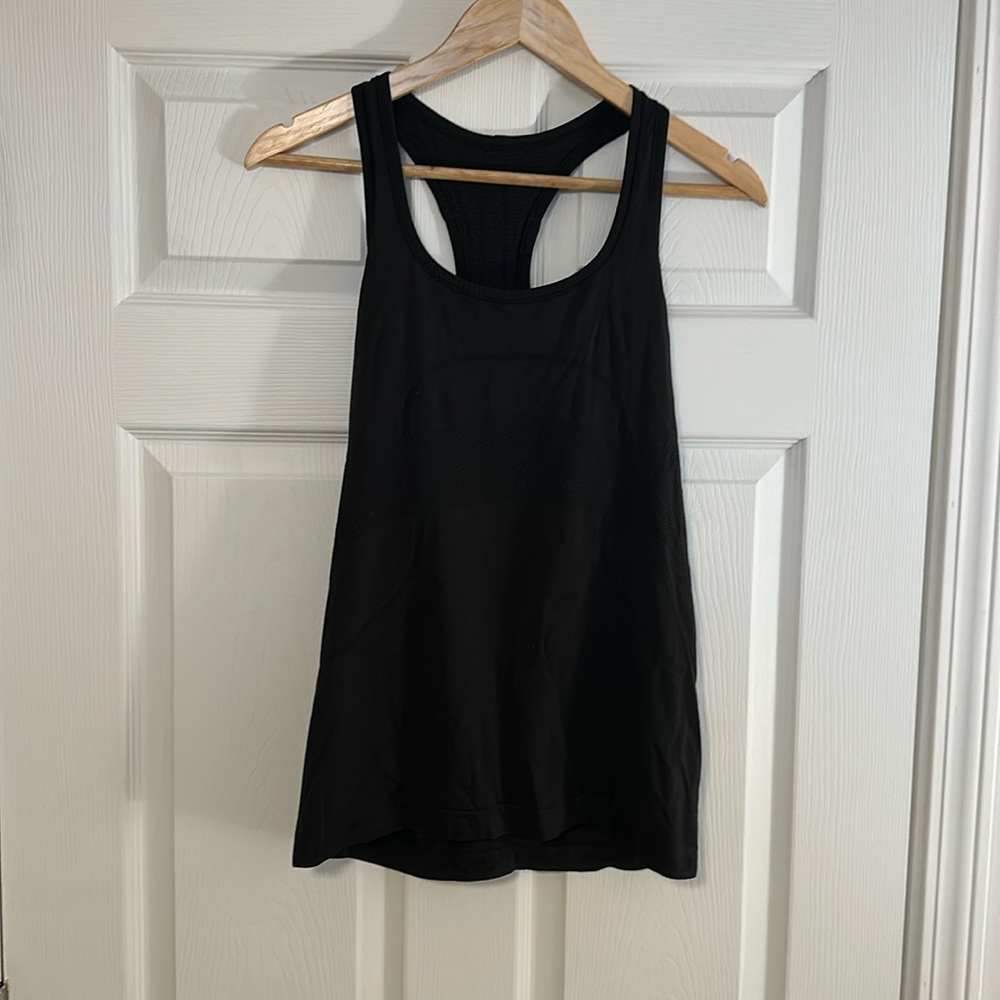 LULULEMON RUN SWIFTLY TANK TOP SIZE 10 black